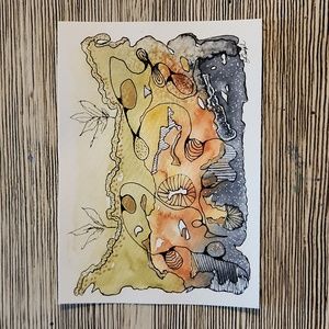 New Growth - Original Art Watercolor and Ink